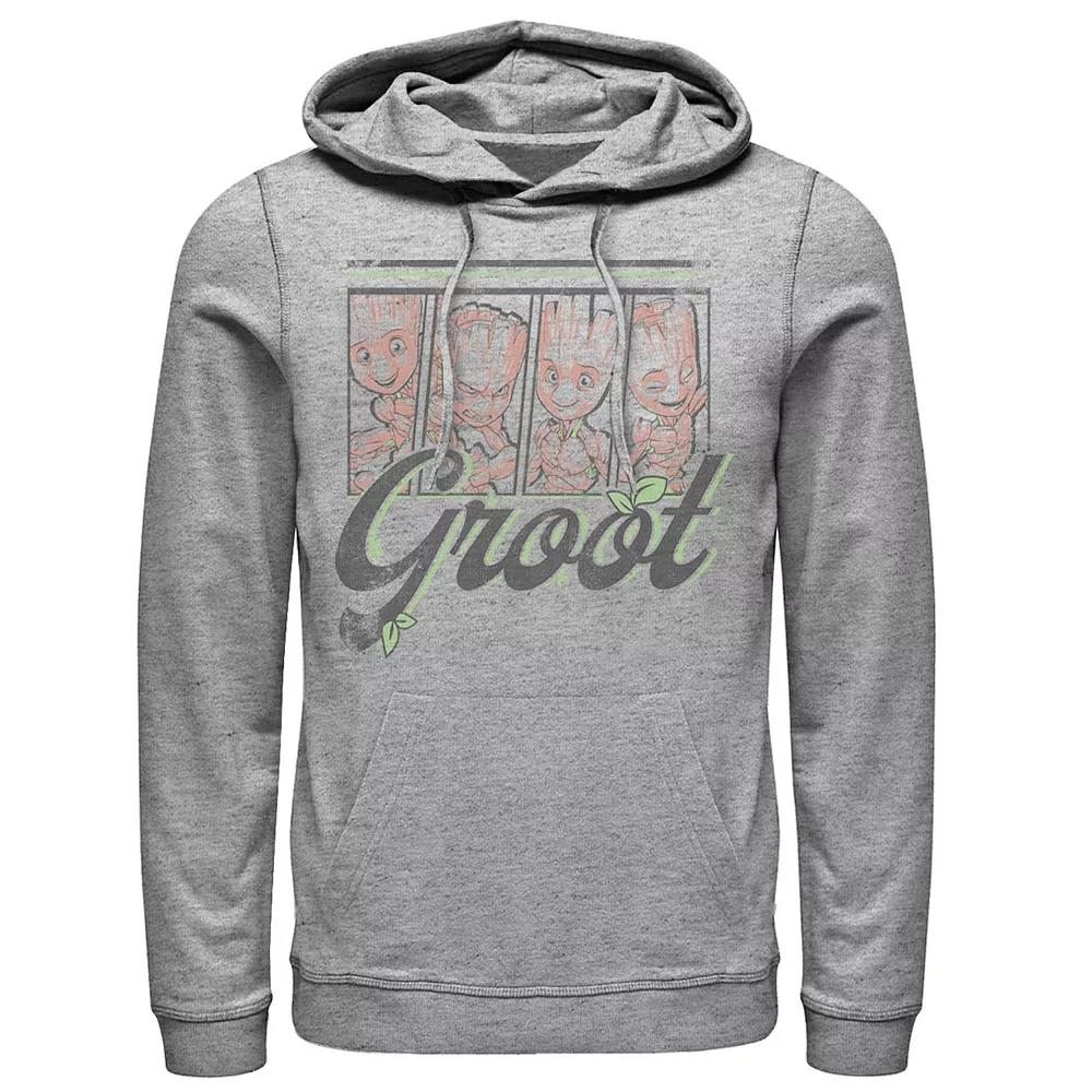 Men's Marvel Guardians Of The Galaxy Cute Groot Panels Hoodie,  Product Image