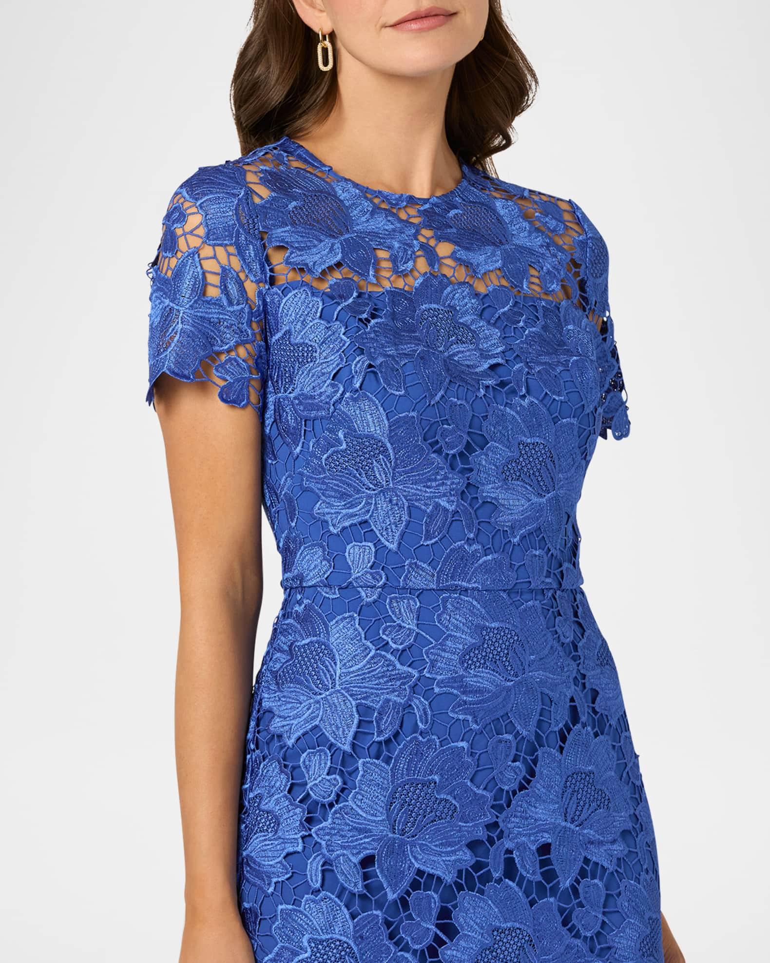 Elie A-Line Floral Lace Gown Product Image