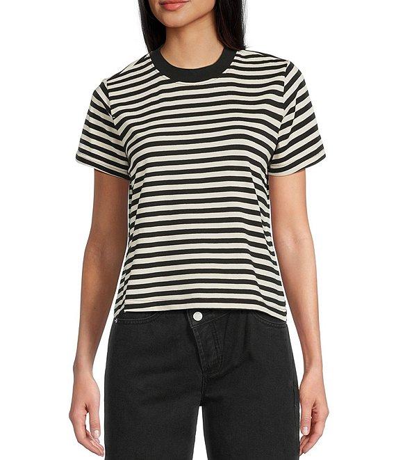 Mod Ref Knit Crew Stripe T-Shirt Product Image