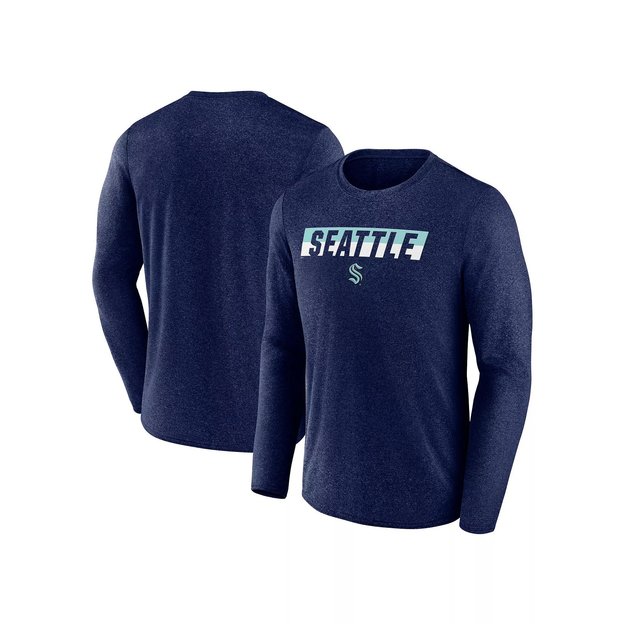 Men's Fanatics Heather Royal Buffalo Sabres Transition Long Sleeve T-Shirt,  Product Image