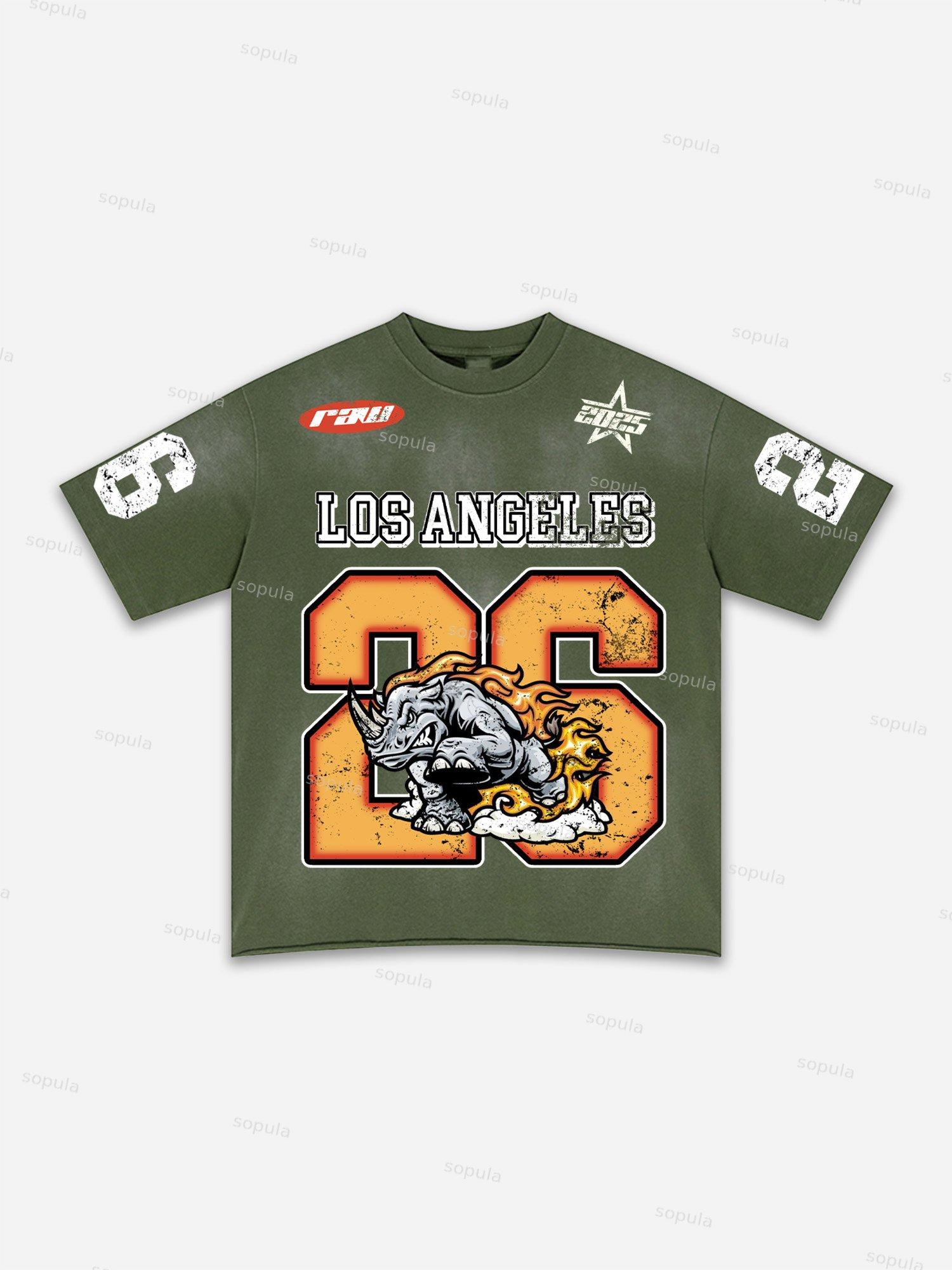 26 Legendary Animal Motion Vintage Graphic Washed T-shirt Product Image