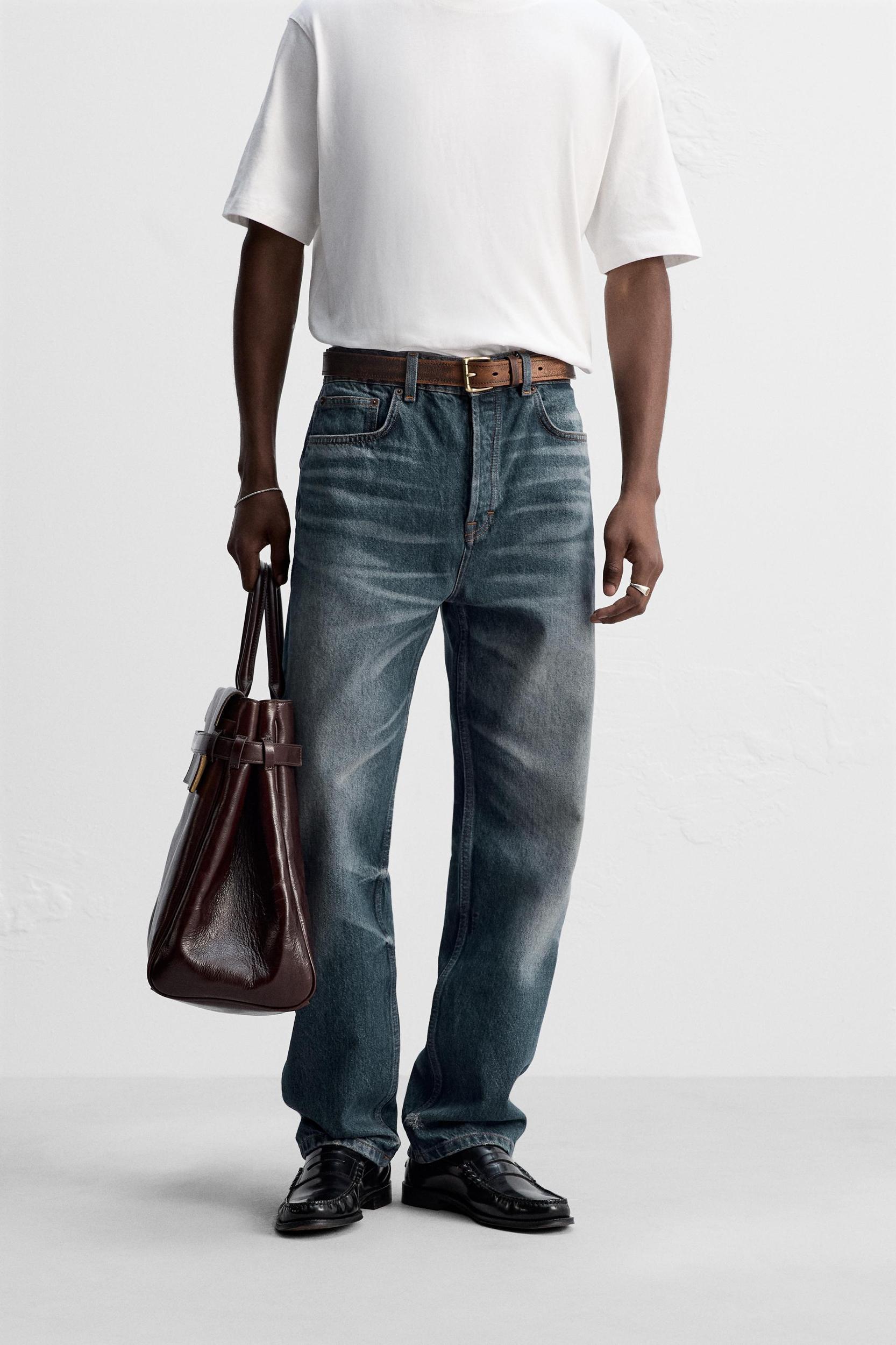 STRAIGHT ANKLE FIT JEANS Product Image