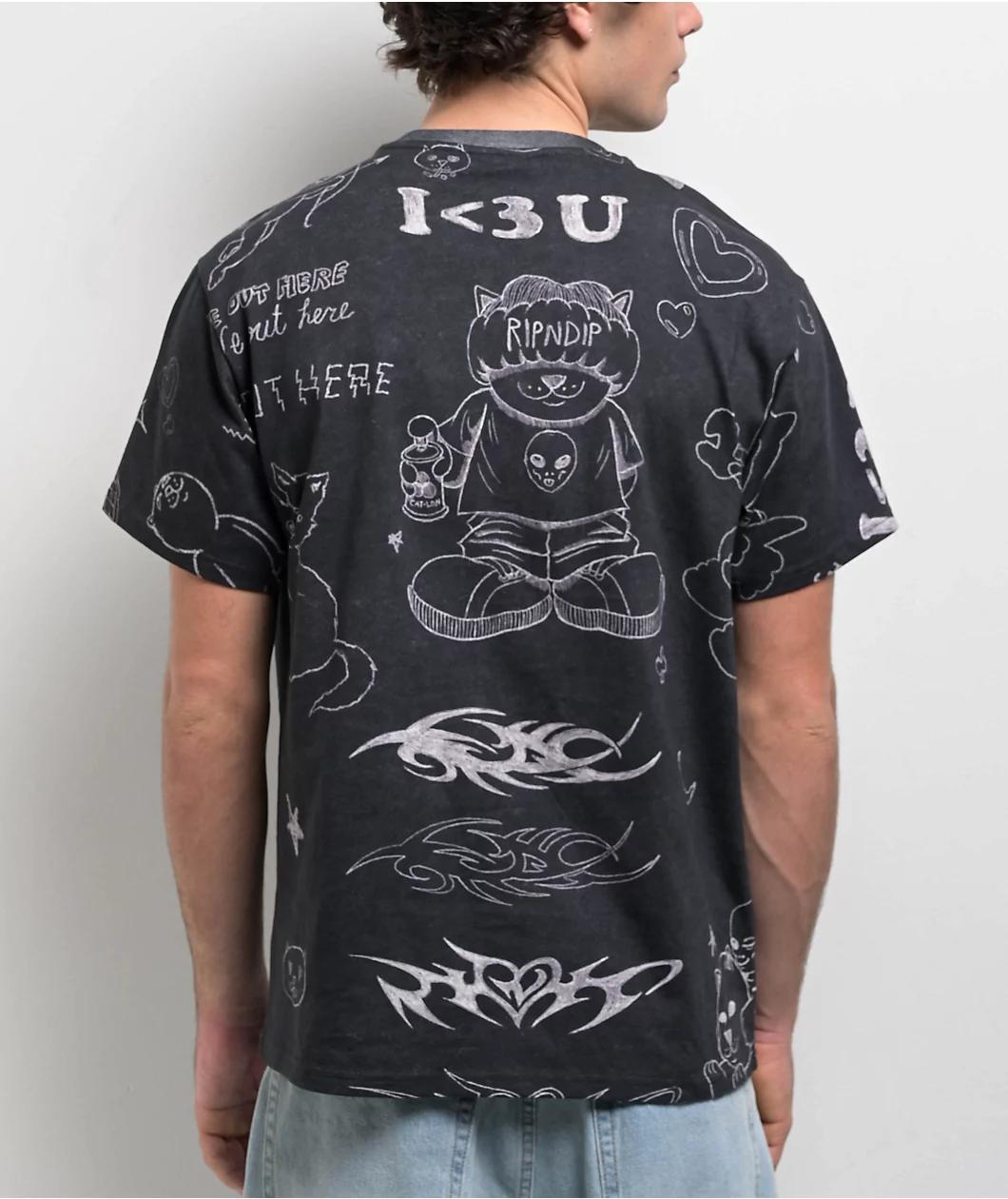 RIPNDIP Nermal Domination Black T-Shirt Product Image