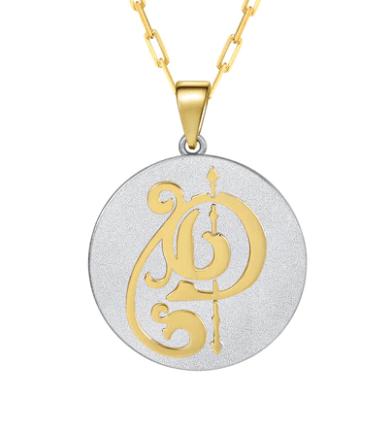Saints & Saviors Fancy Initial Pendant Necklace A-Z Product Image