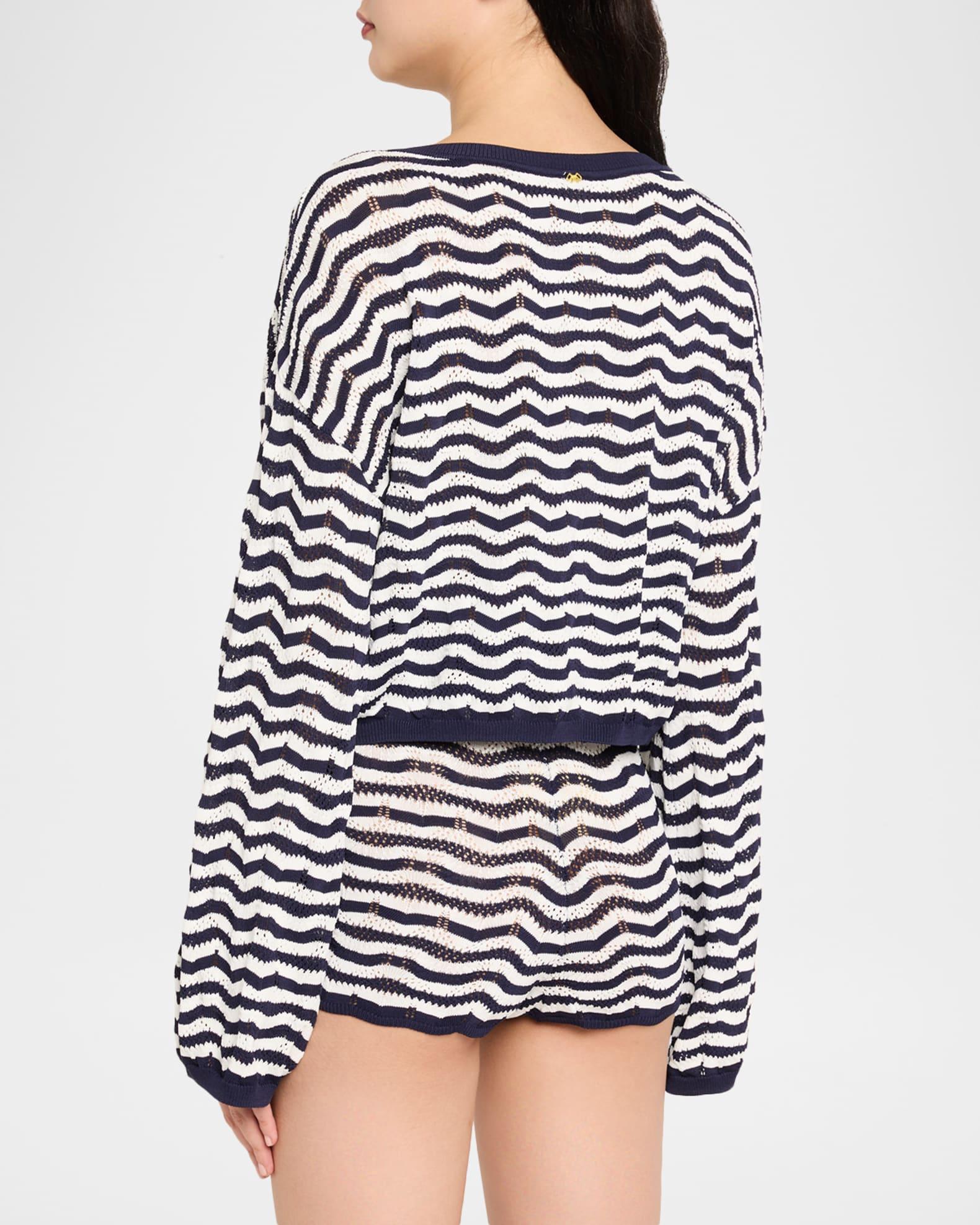 Palmer Striped Crochet Top Product Image