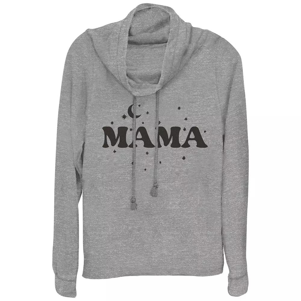 Women's Mama Cowlneck Graphic Lightweight Long Sleeve,  Product Image