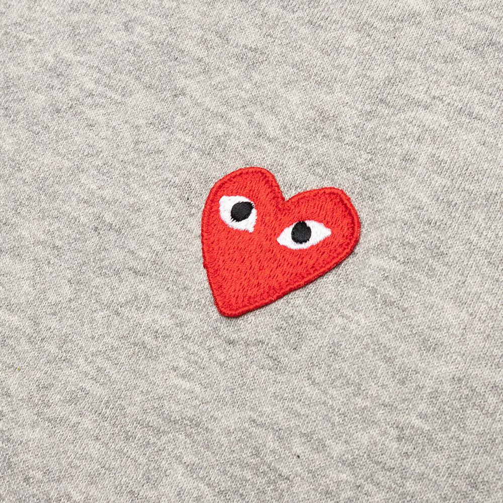 Multi Heart Zip Hooded Sweatshirt - Grey Male Product Image