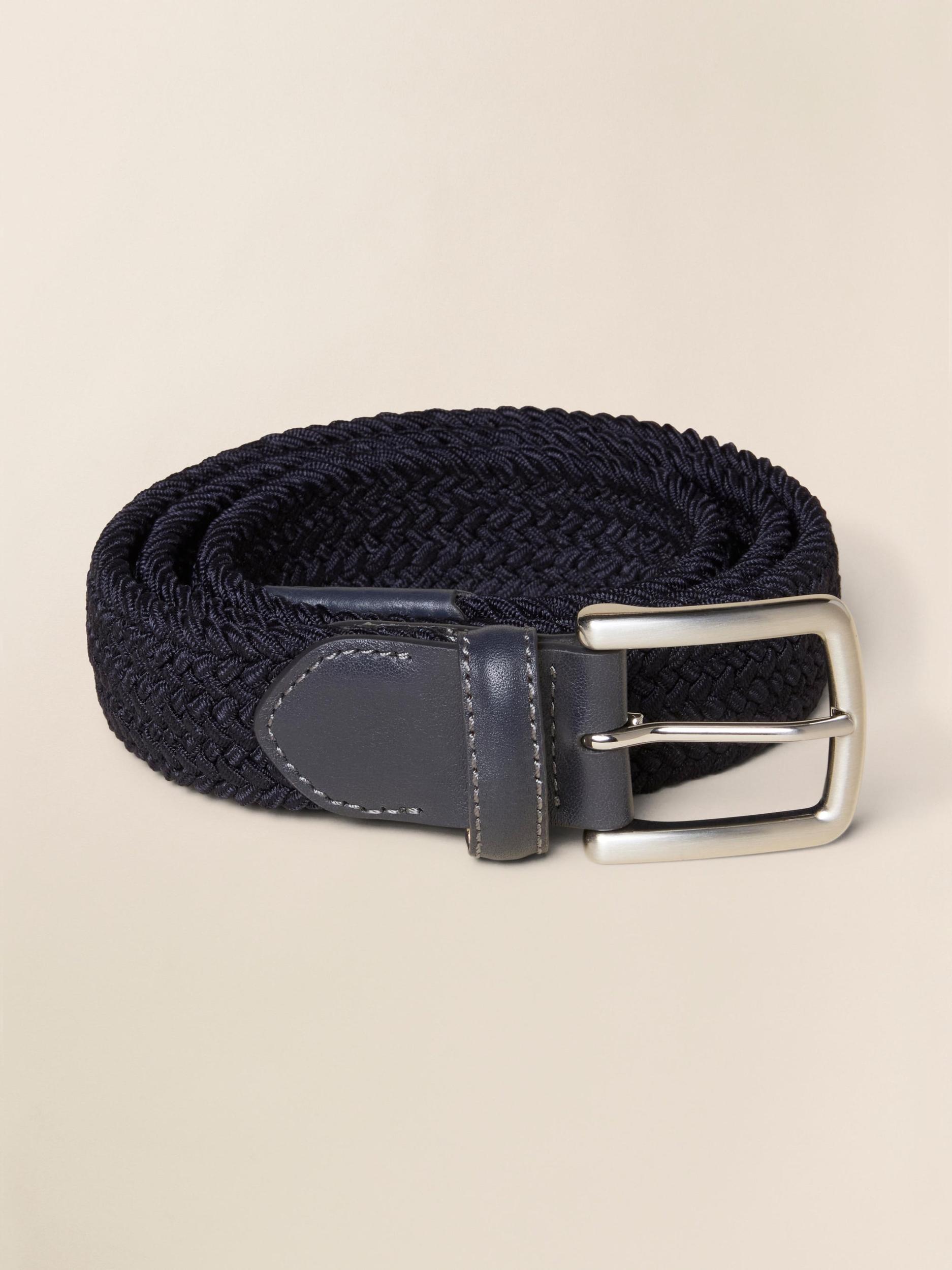 Men's Stretch Woven Belt - Navy Product Image