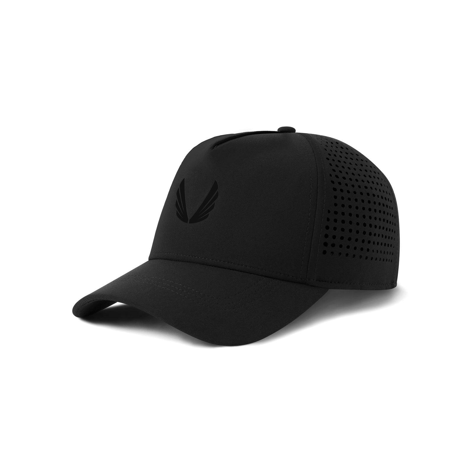 0817. Tetra-Lite® A-Frame Hat - Black/Black "Wings" Product Image