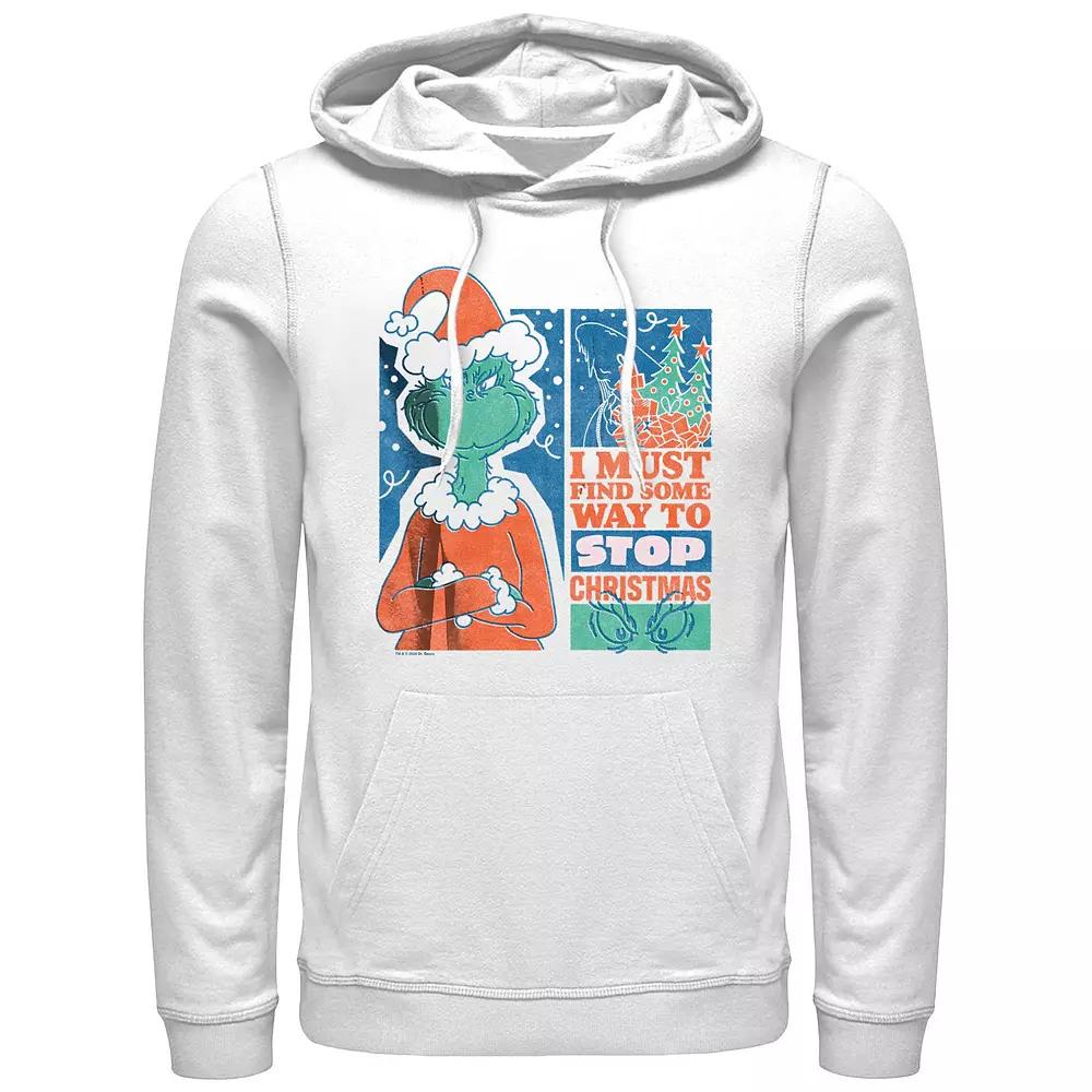 Big & Tall Dr. Seuss Grinch Must Stop Christmas Graphic Hoodie, Men's,  Product Image