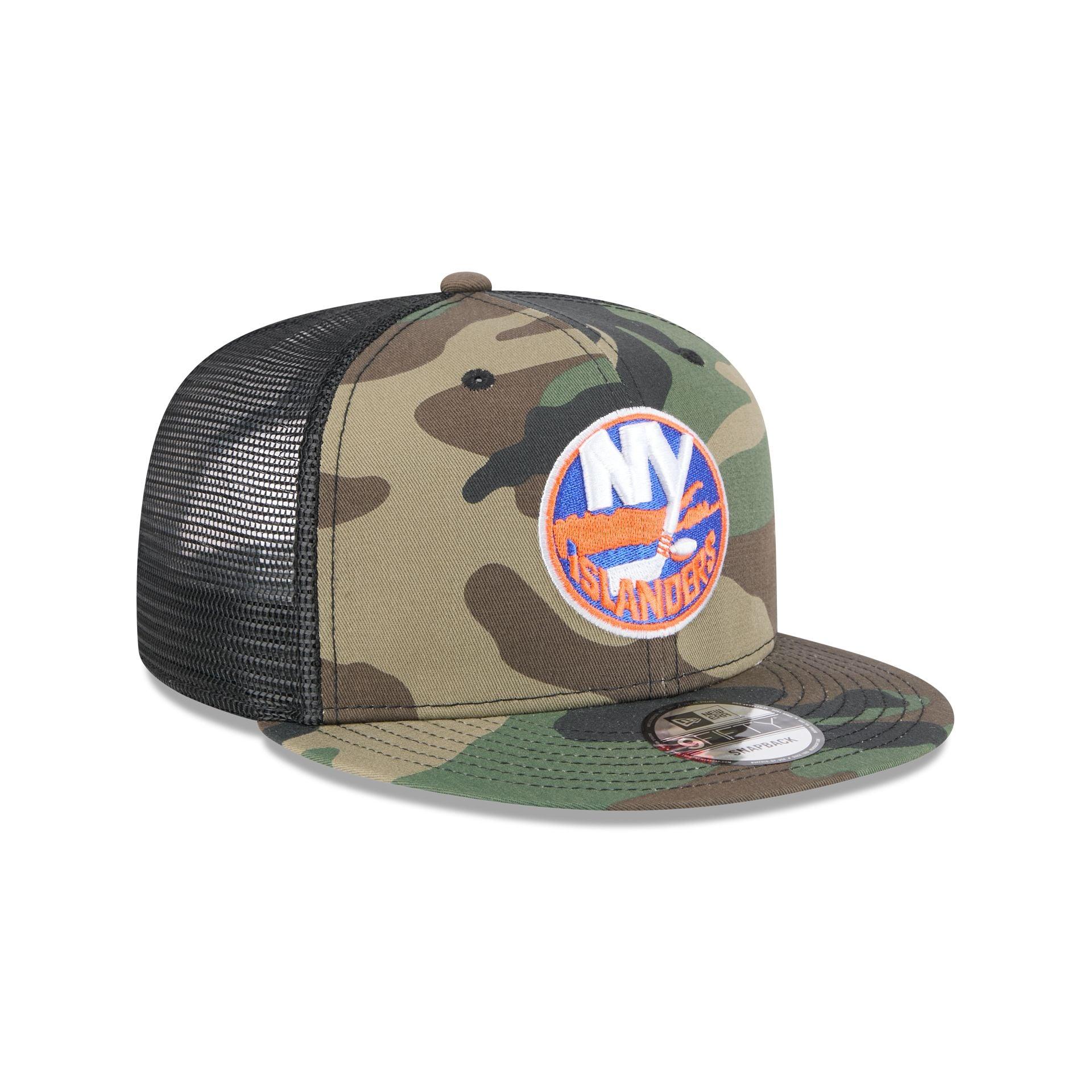New York Islanders Camo 9FIFTY Trucker Hat Male Product Image