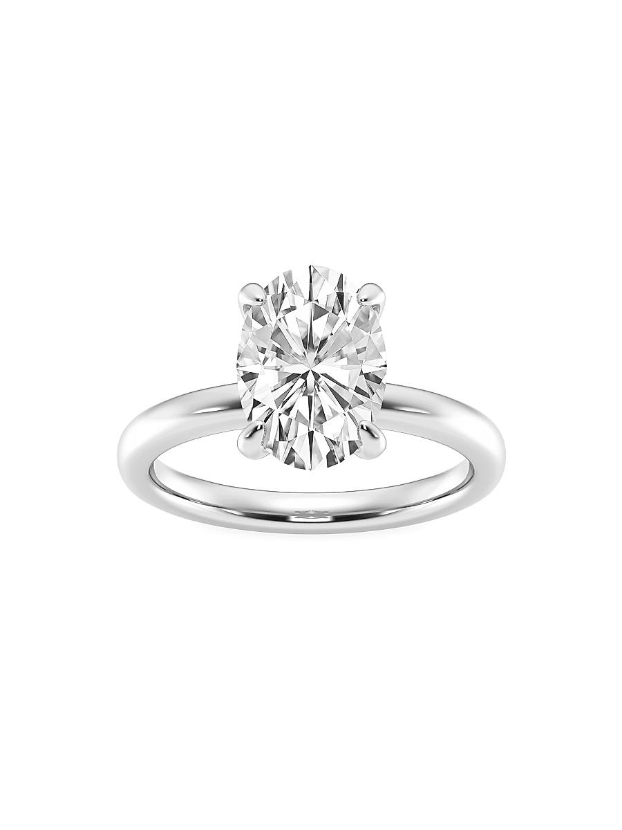 Womens Platinum & Oval Lab-Grown Diamond Solitaire Ring/0.50-5.00 TCW Product Image