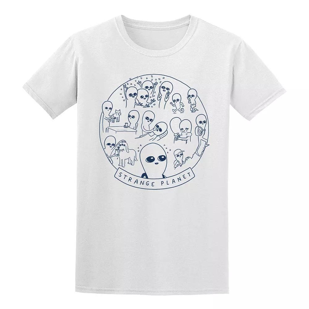 Men's COLAB89 by Threadless Strange Planet Tee, Size: Small, Light Blue Product Image