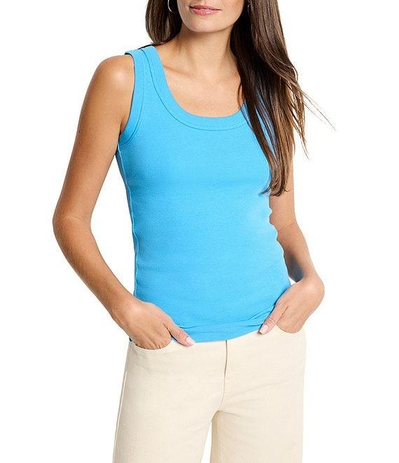 NIC + ZOE Perfect Rib Knit Scoop Neck Sleeveless Tank Product Image
