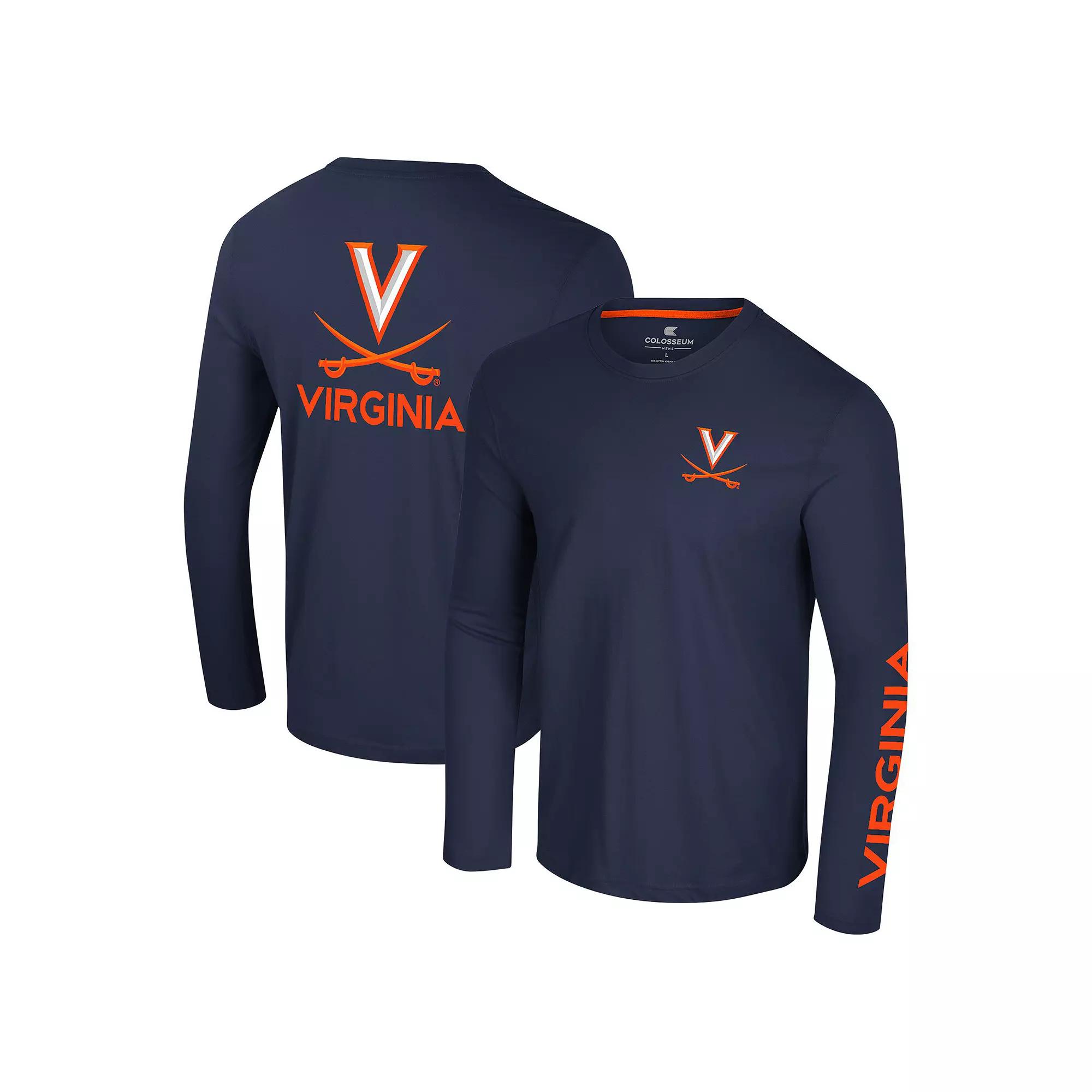 Men's Colosseum Black Oregon State Beavers Color Pop Active Blend 2-Hit Long Sleeve T-Shirt,  Product Image