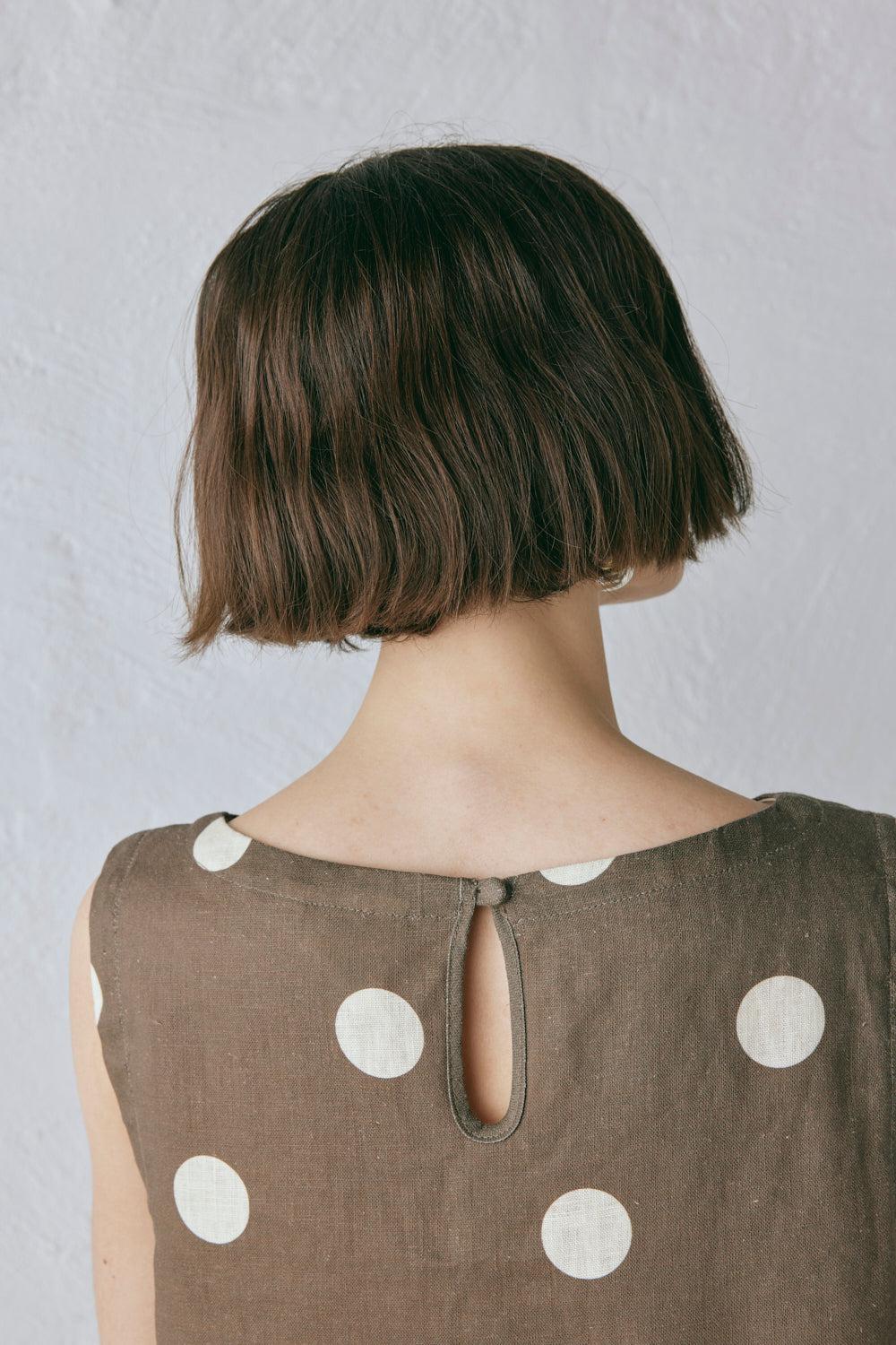 Aftersun Linen Mini Dress Spot Product Image