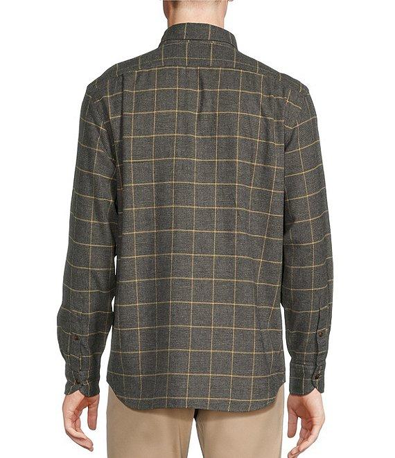 Cremieux Blue Label Gingham Heather Washed Flannel Long Sleeve Woven Shirt Product Image