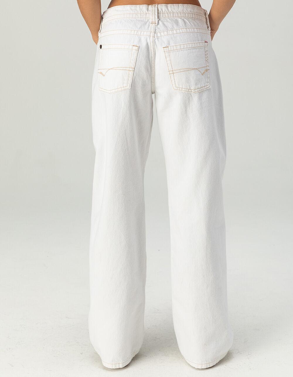 BDG Urban Outfitters Kayla Low Rise Slouchy Womens Boyfriend Jeans - WHITE Product Image