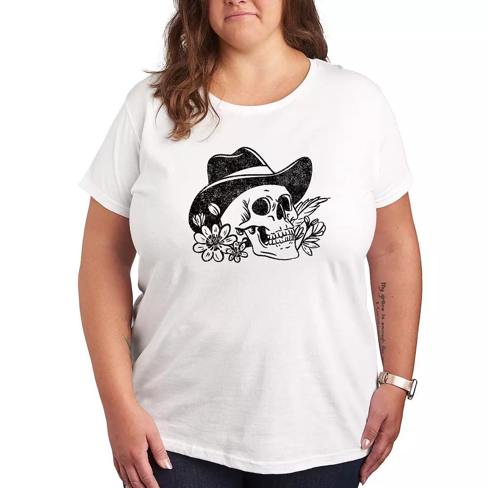 Plus Cowboy Skull Graphic Tee, Women's,  Product Image