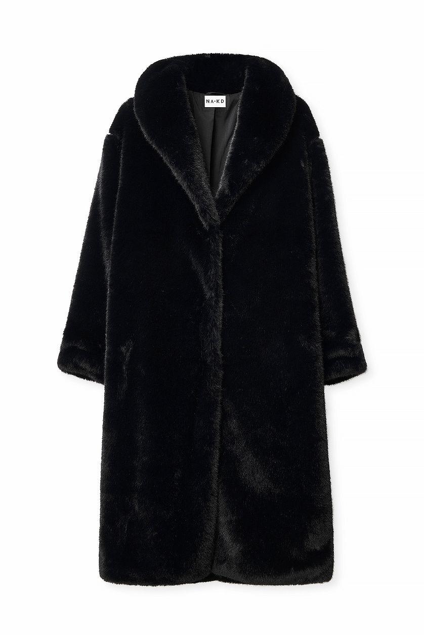 Faux Fur Maxi Coat Product Image
