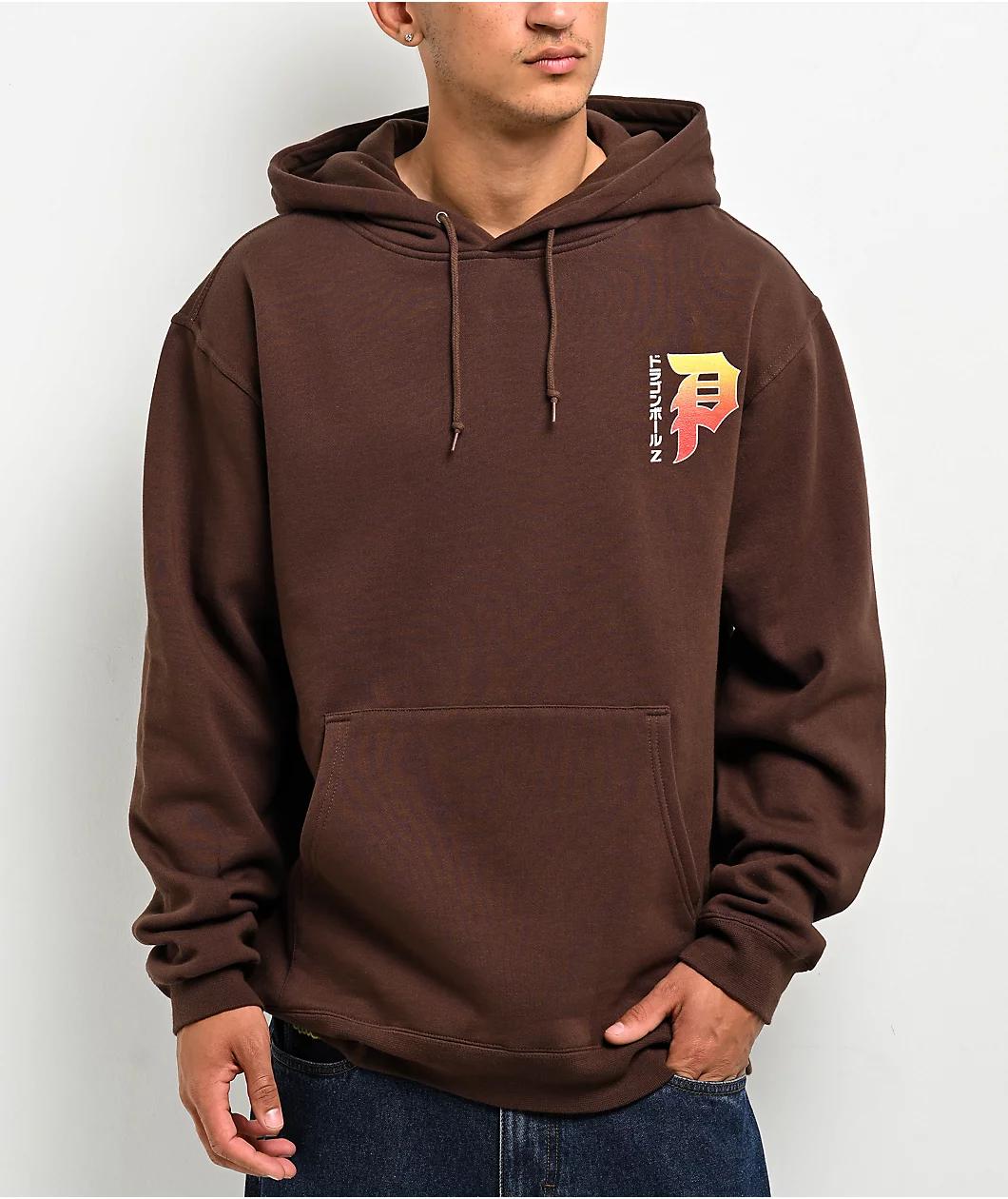 Primitive x Dragon Ball Z Wish Dirty P Brown Hoodie Product Image
