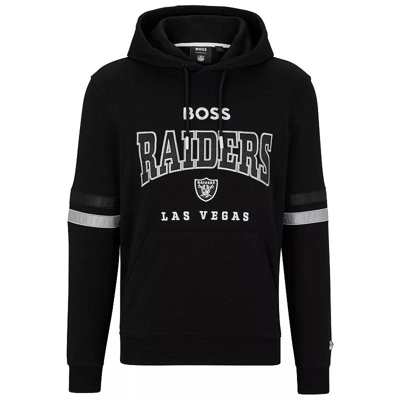 Men's BOSS X NFL Black/Royal New York Giants Touchdown Pullover Hoodie,  Product Image