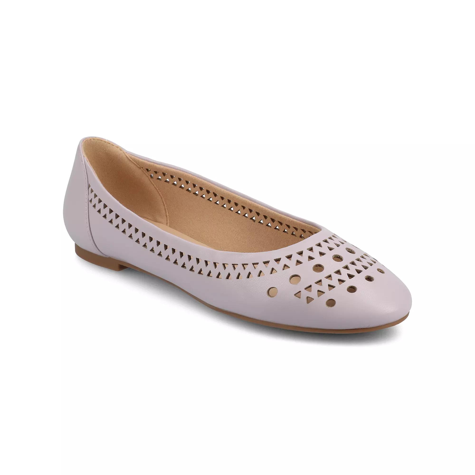 Journee Kamrah Women's Cut Out Round Toe Dress Flats,  Product Image