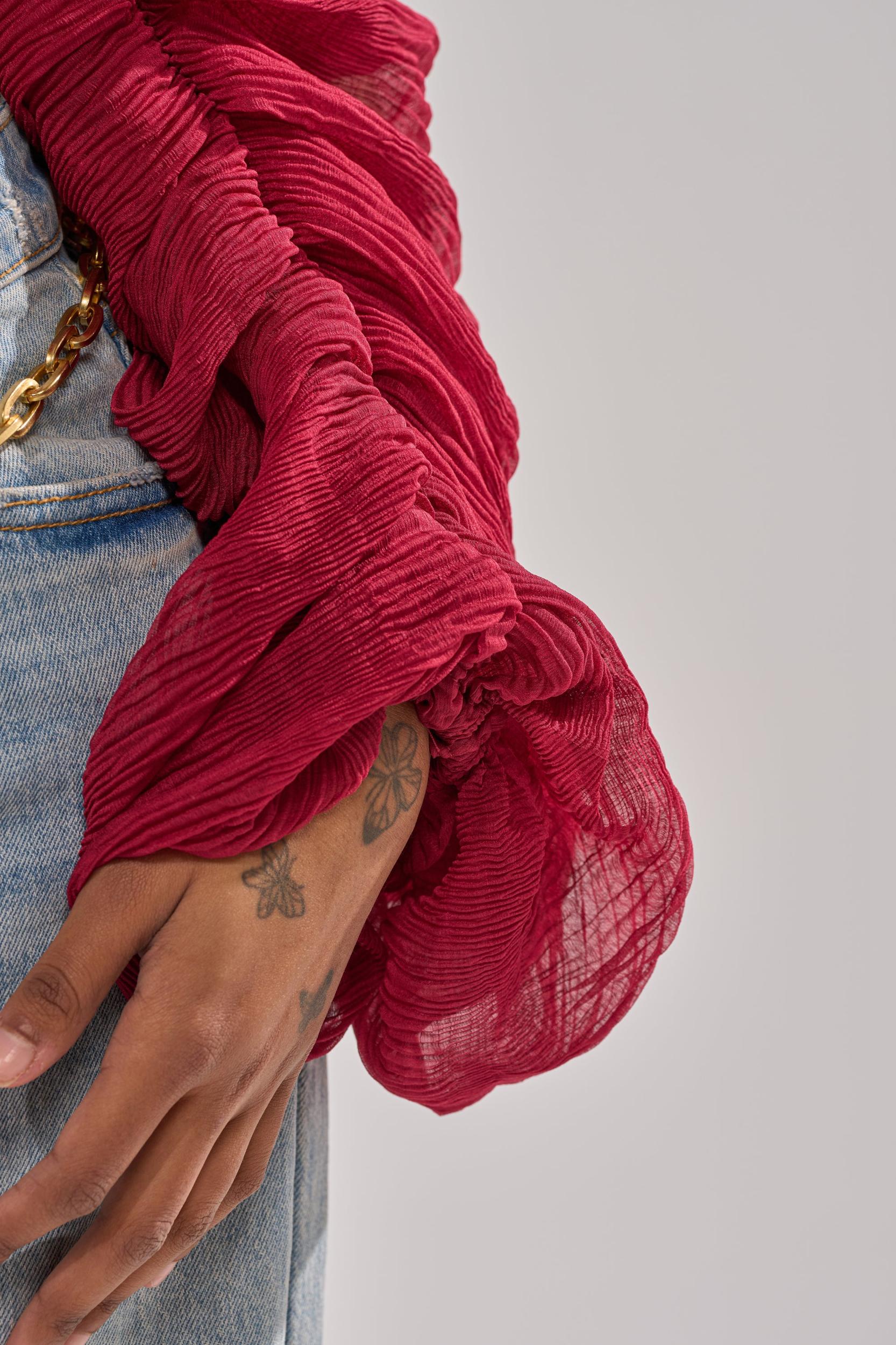 GIRLY PLZ BLOUSE Product Image