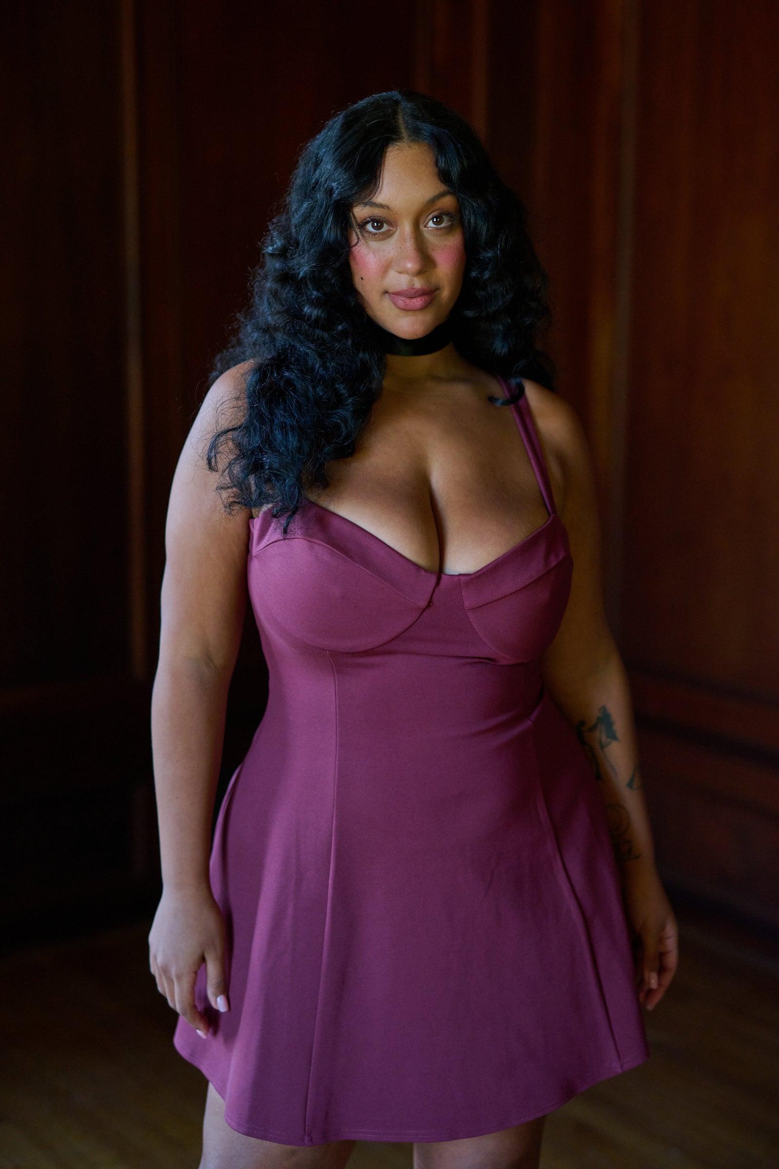 The Bordeaux Chateau Dress Product Image