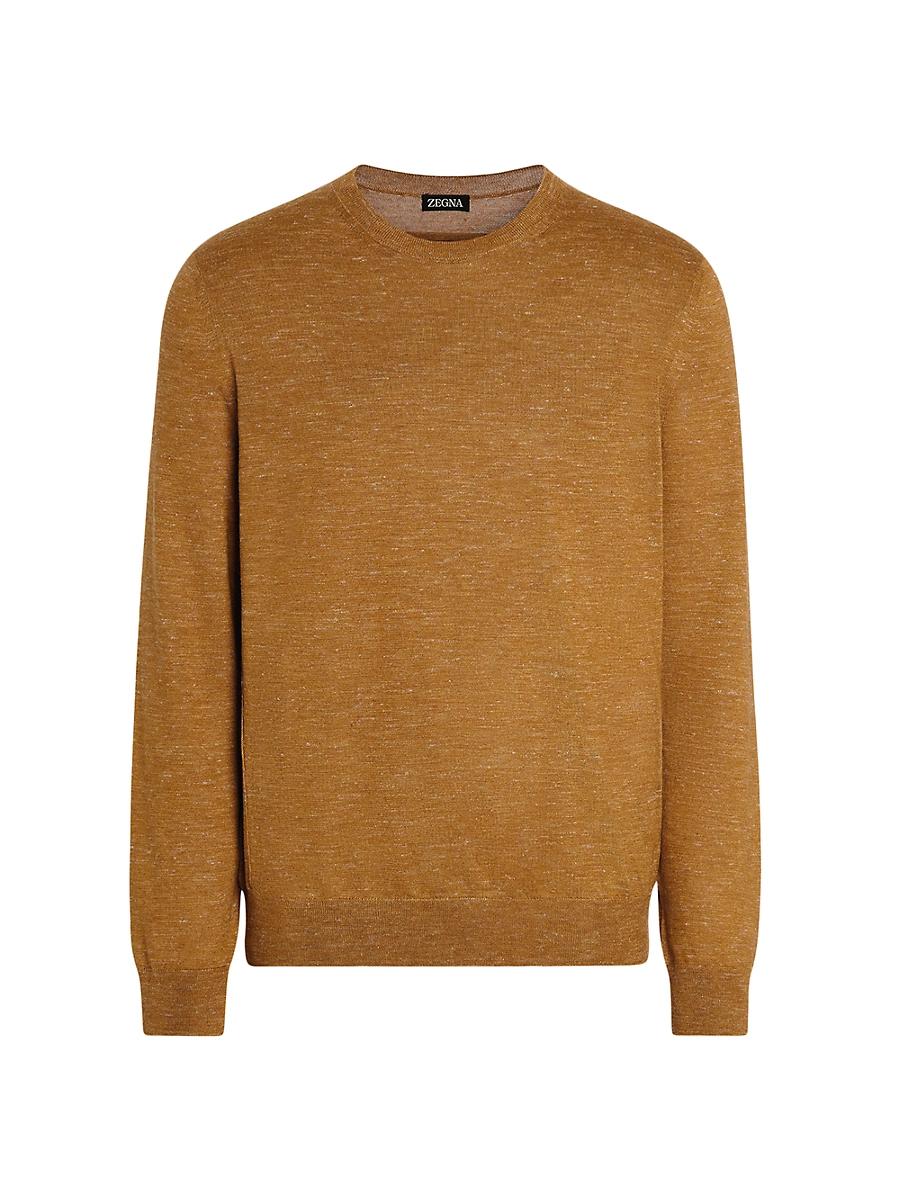 Mens Silk Cashmere Crewneck Sweater Product Image