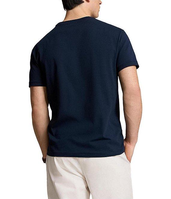 Polo Ralph Lauren Short Sleeve Classic Fit Chain-Stitch Logo Jersey T-Shirt Product Image