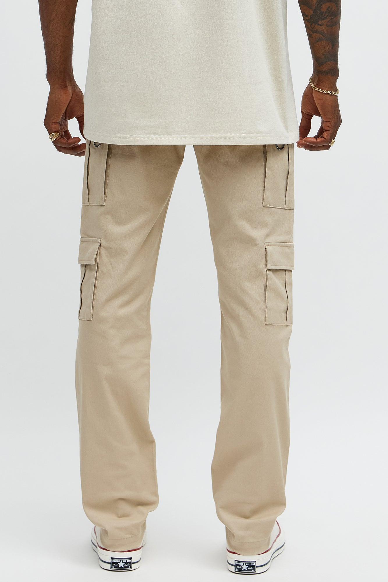 Slim Double It Cargo Pants - Khaki Male Product Image