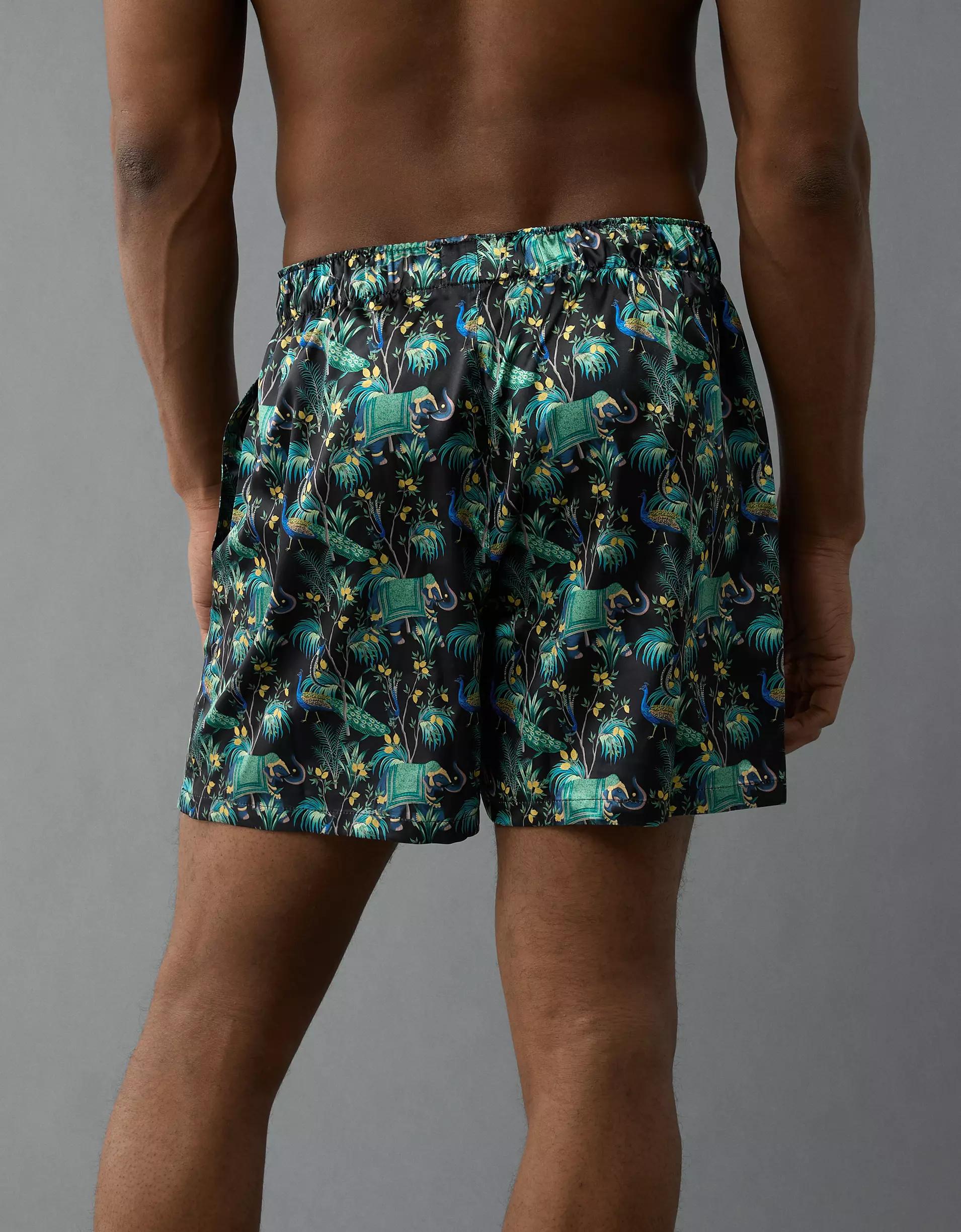 AEO Men's Solid Satin Pocket Boxer Short Product Image