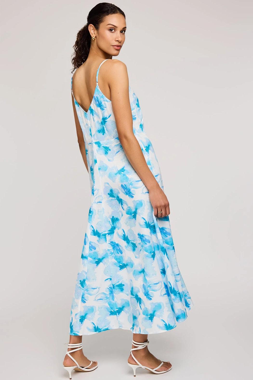 Cynthia Satin Midi Dress Product Image