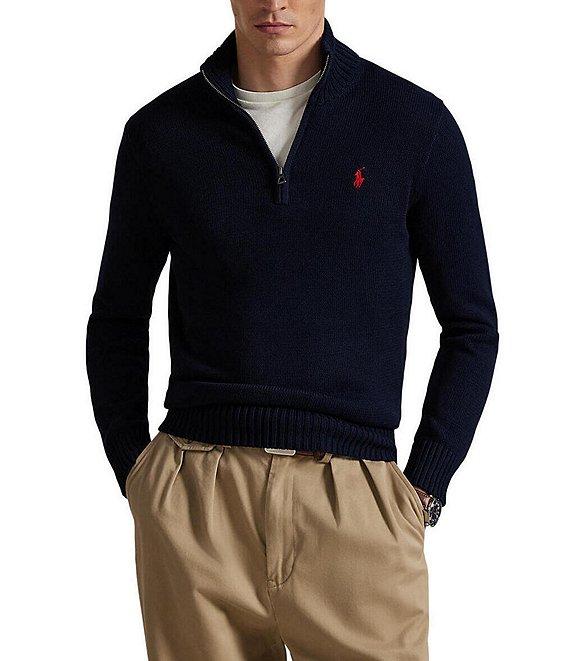 Polo Ralph Lauren Cotton Shaker Half-Zip Sweater Product Image