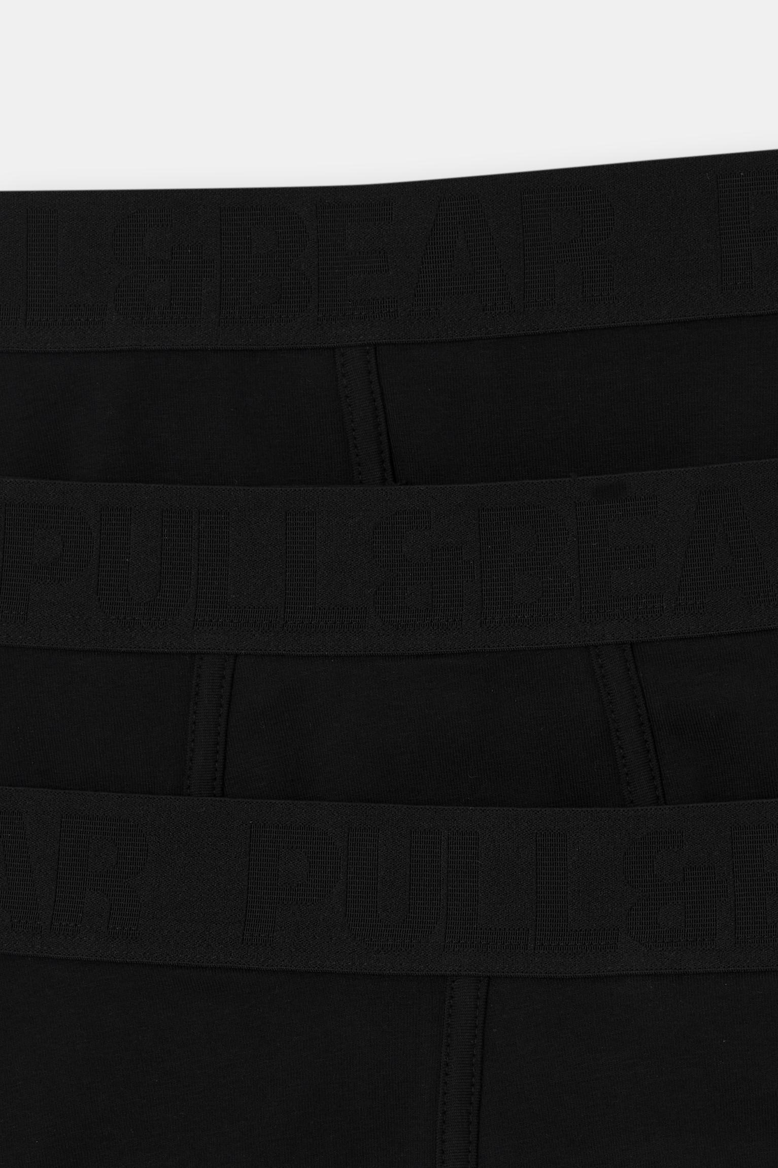 3-pack of basic black boxers Product Image