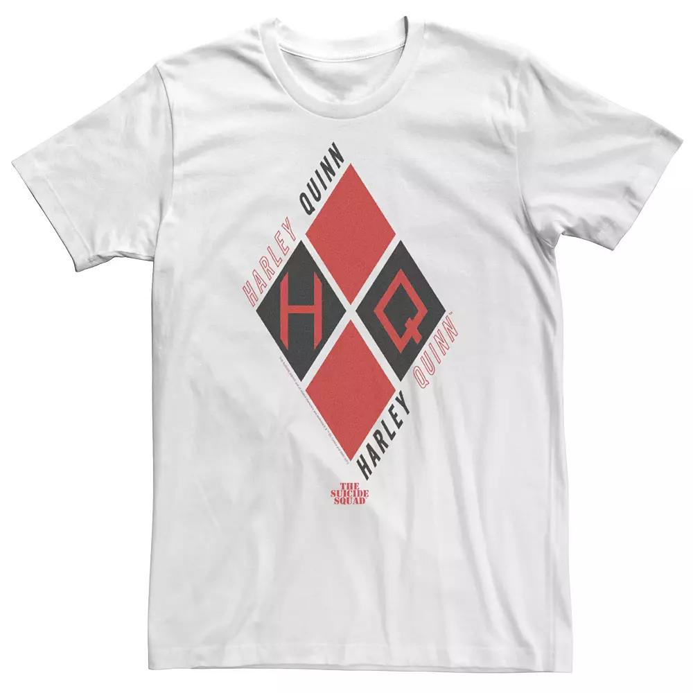 Big & Tall The Suicide Squad Harley Diamonds Tee, Men's, Size: 4XLT, White Product Image