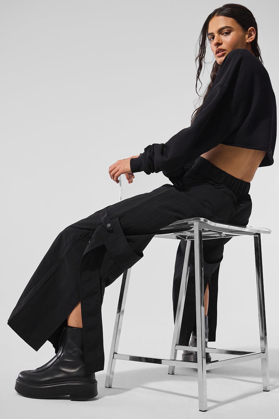High-Waist Voyager Trouser - Black Product Image