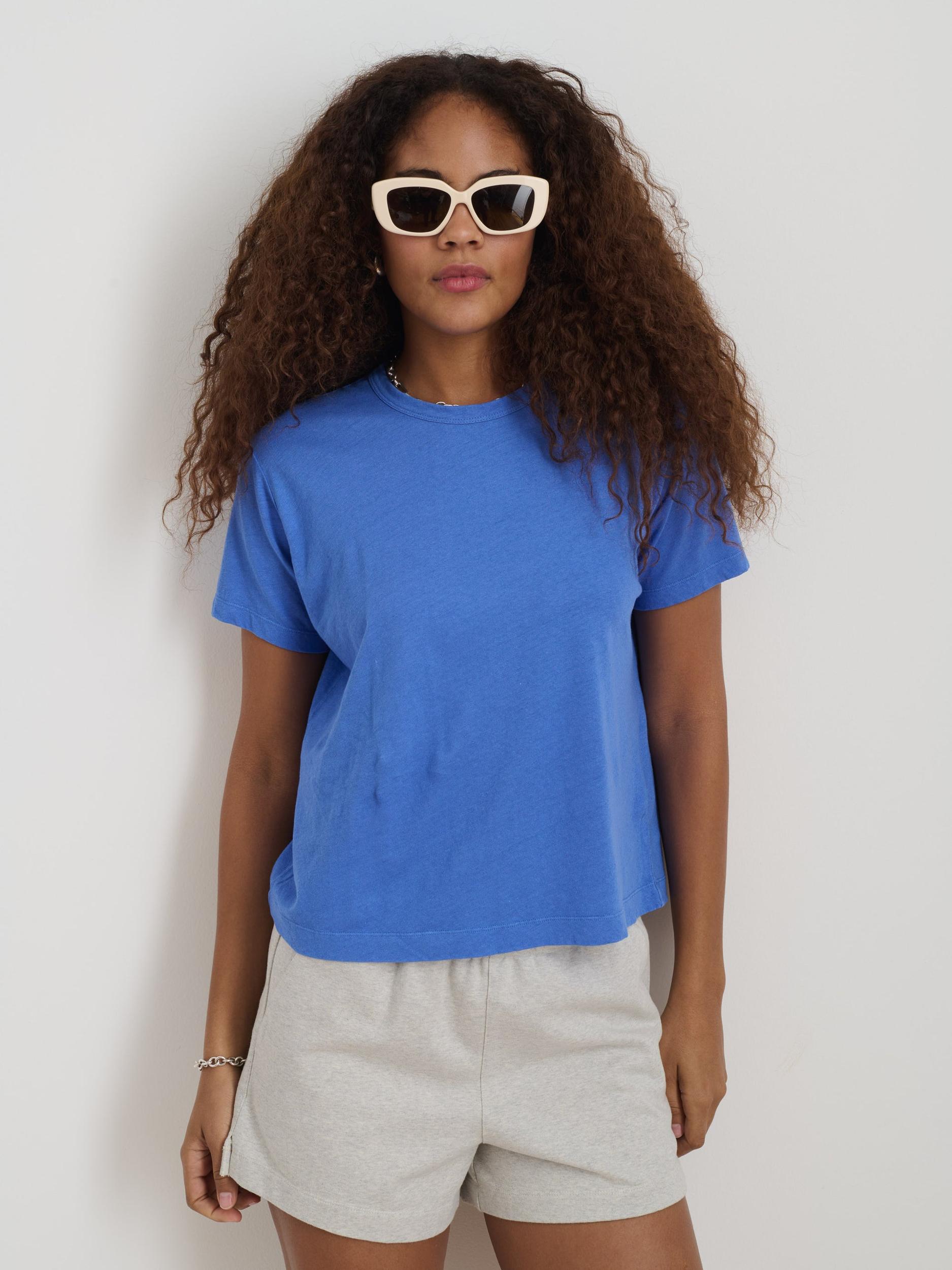 Garcon Tee In Linen Cotton Product Image