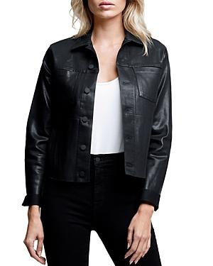 LAgence Janelle Coated Trucker Jacket Product Image