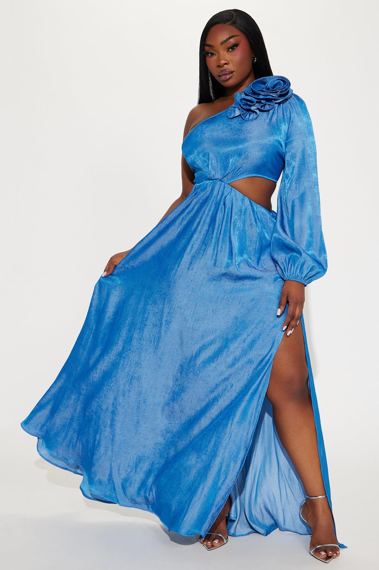 Heaven On Earth Maxi Dress - Blue Product Image