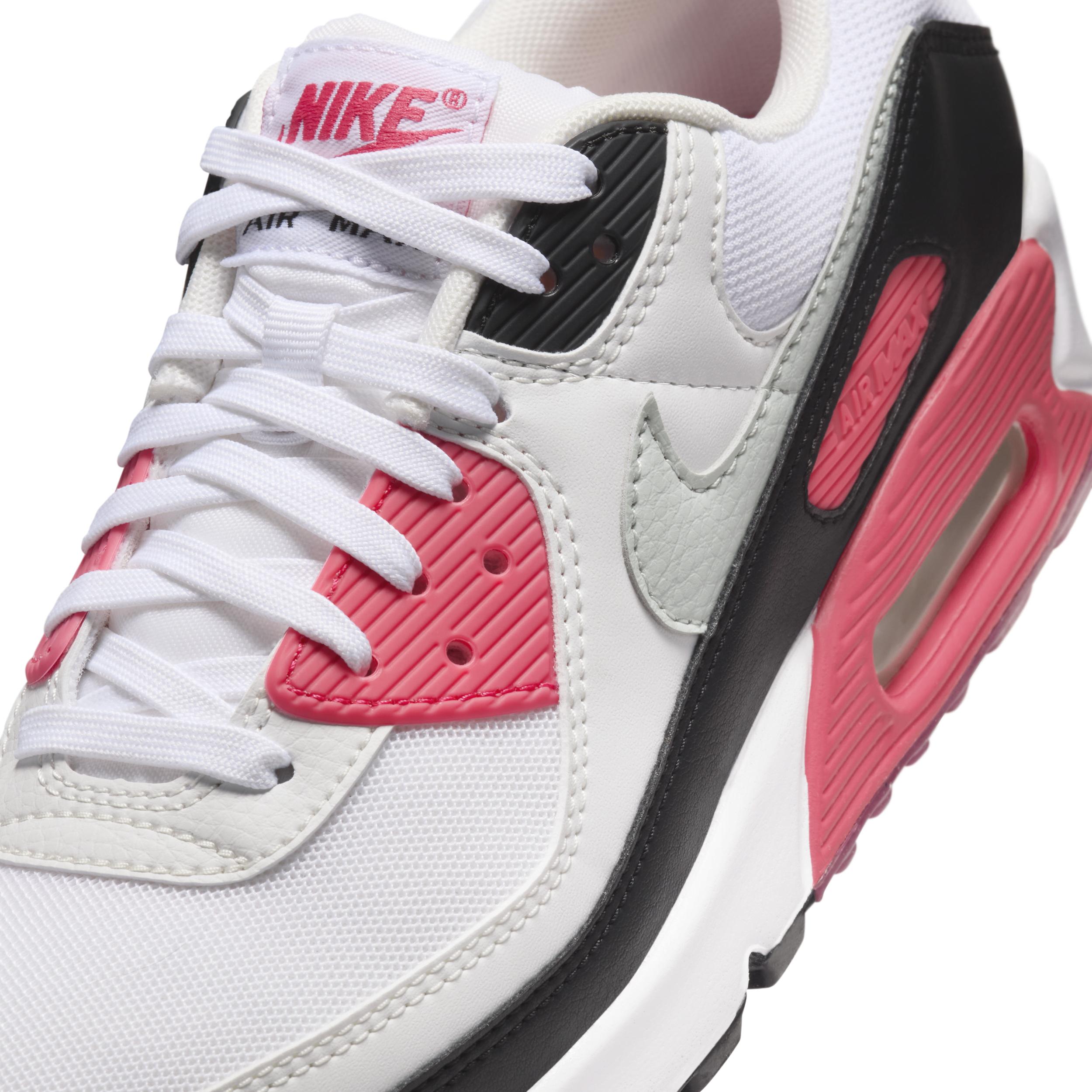 Nike Air Max 90 - Womens Shoes Aster Pink/White/Light Silver Product Image