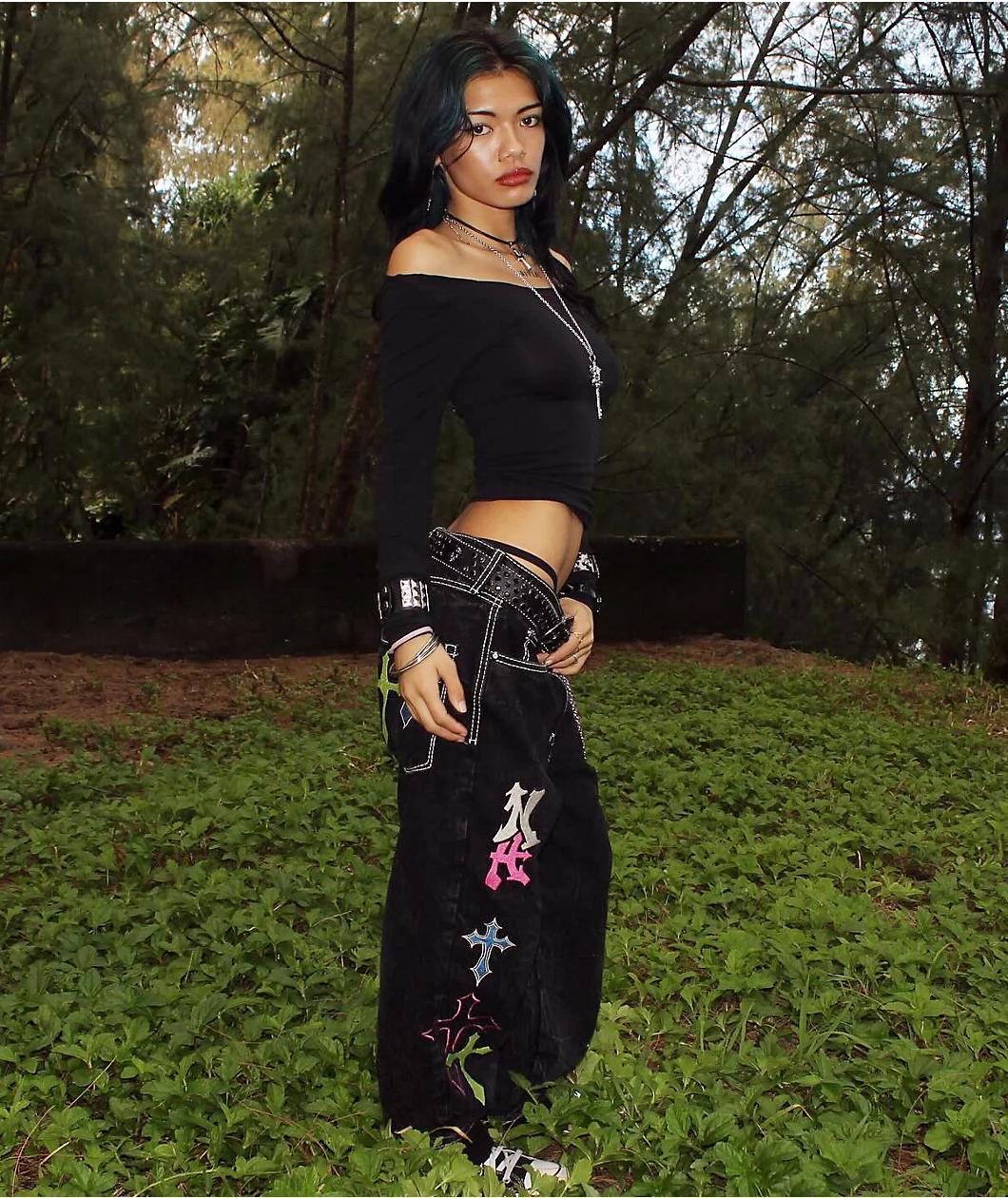 Ninth Hall Ambush Black 3D Cargo Pants Product Image