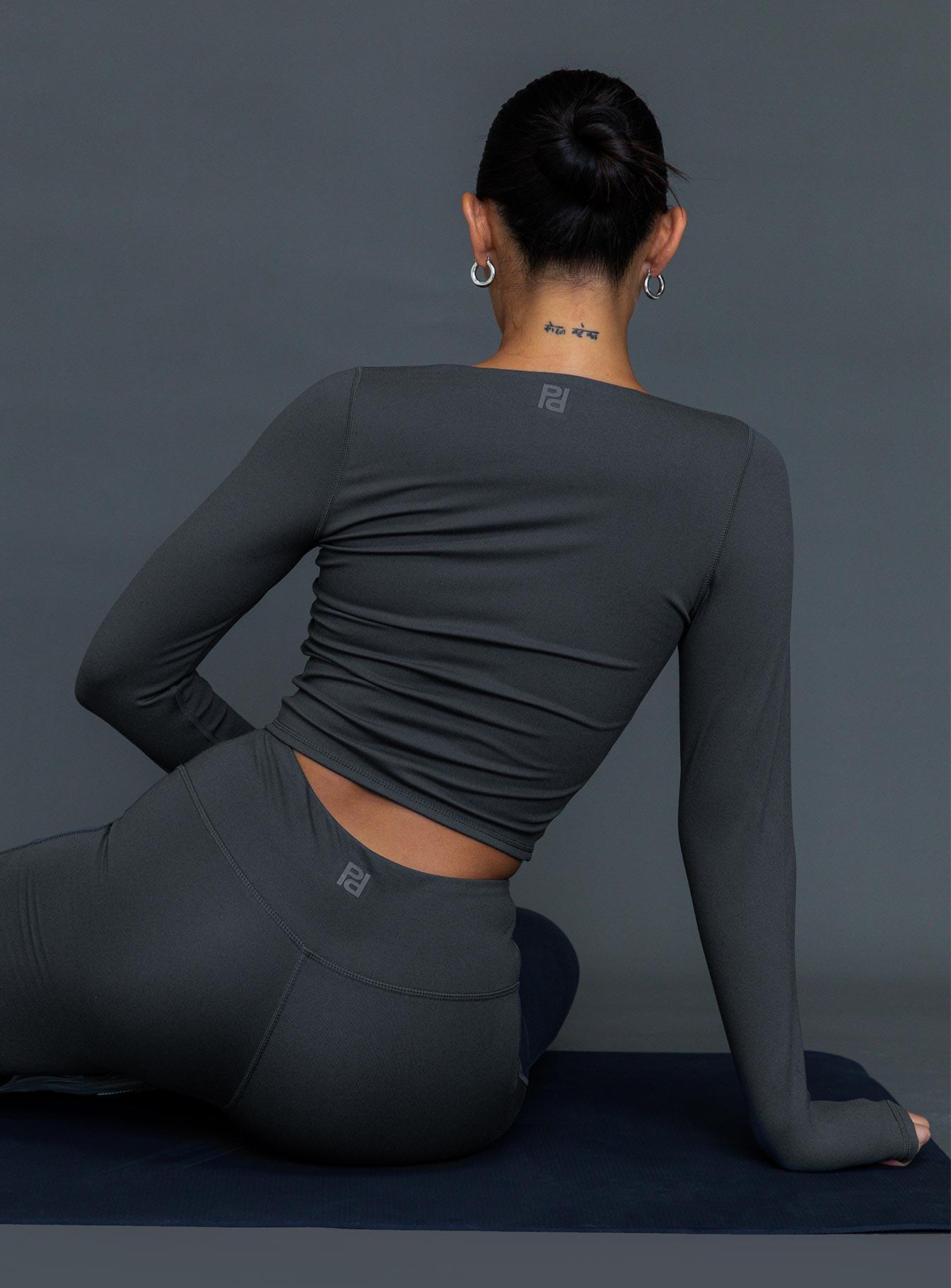 Thriving Activewear Top Grey Product Image