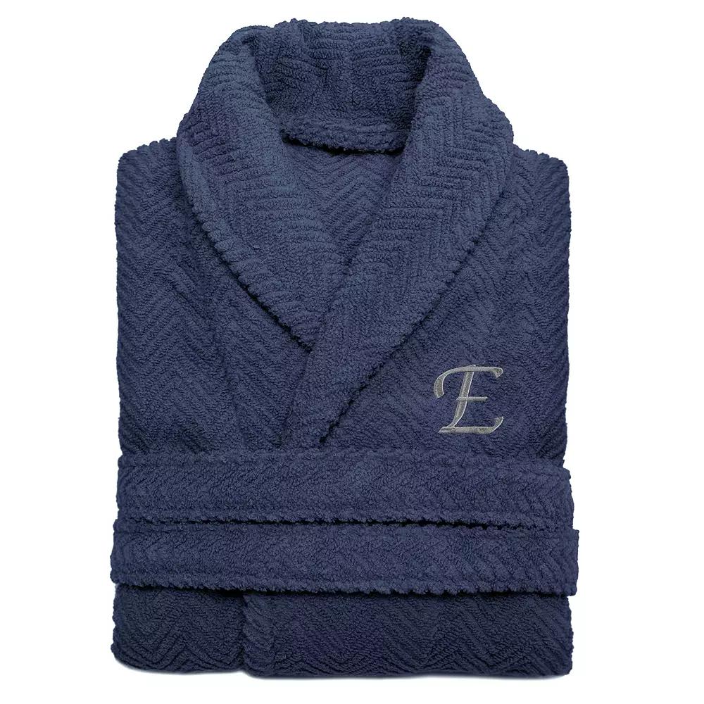 Linum Home Textiles Turkish Cotton Personalized Herringbone Weave Bathrobe, Adult Unisex,  Product Image