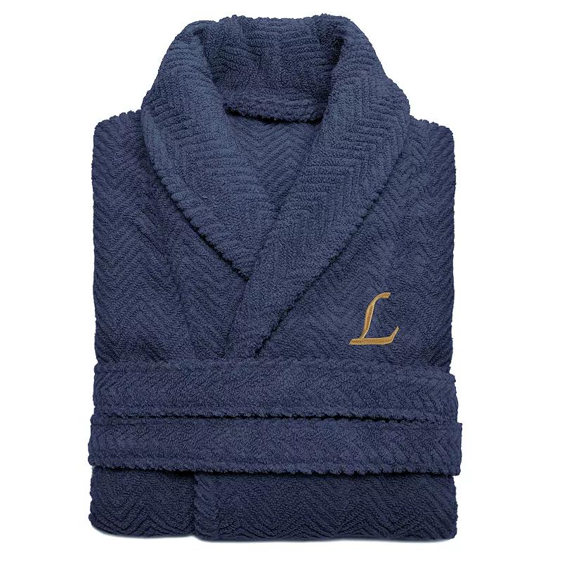 Linum Home Textiles Turkish Cotton Personalized Herringbone Weave Bathrobe, Women's,  Product Image