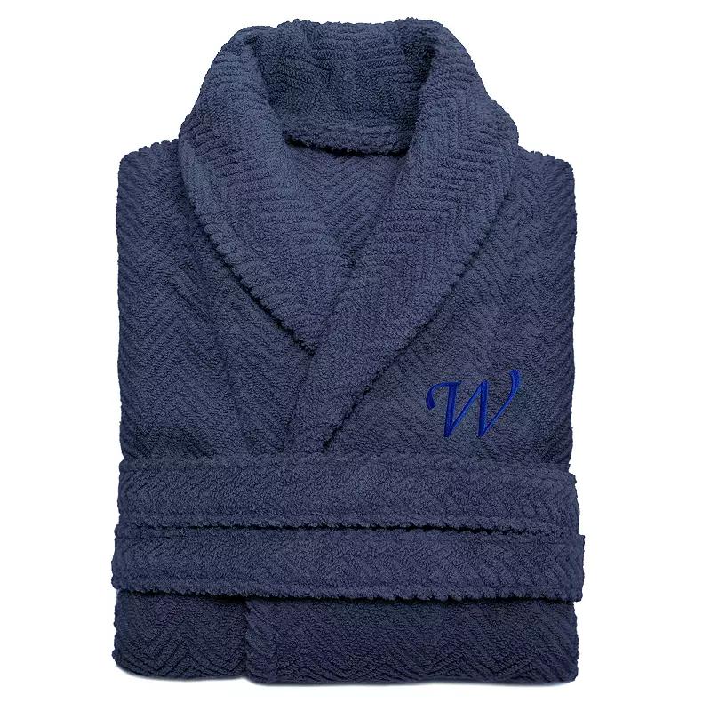 Linum Home Textiles Turkish Cotton Personalized Herringbone Weave Bathrobe, Women's,  Product Image