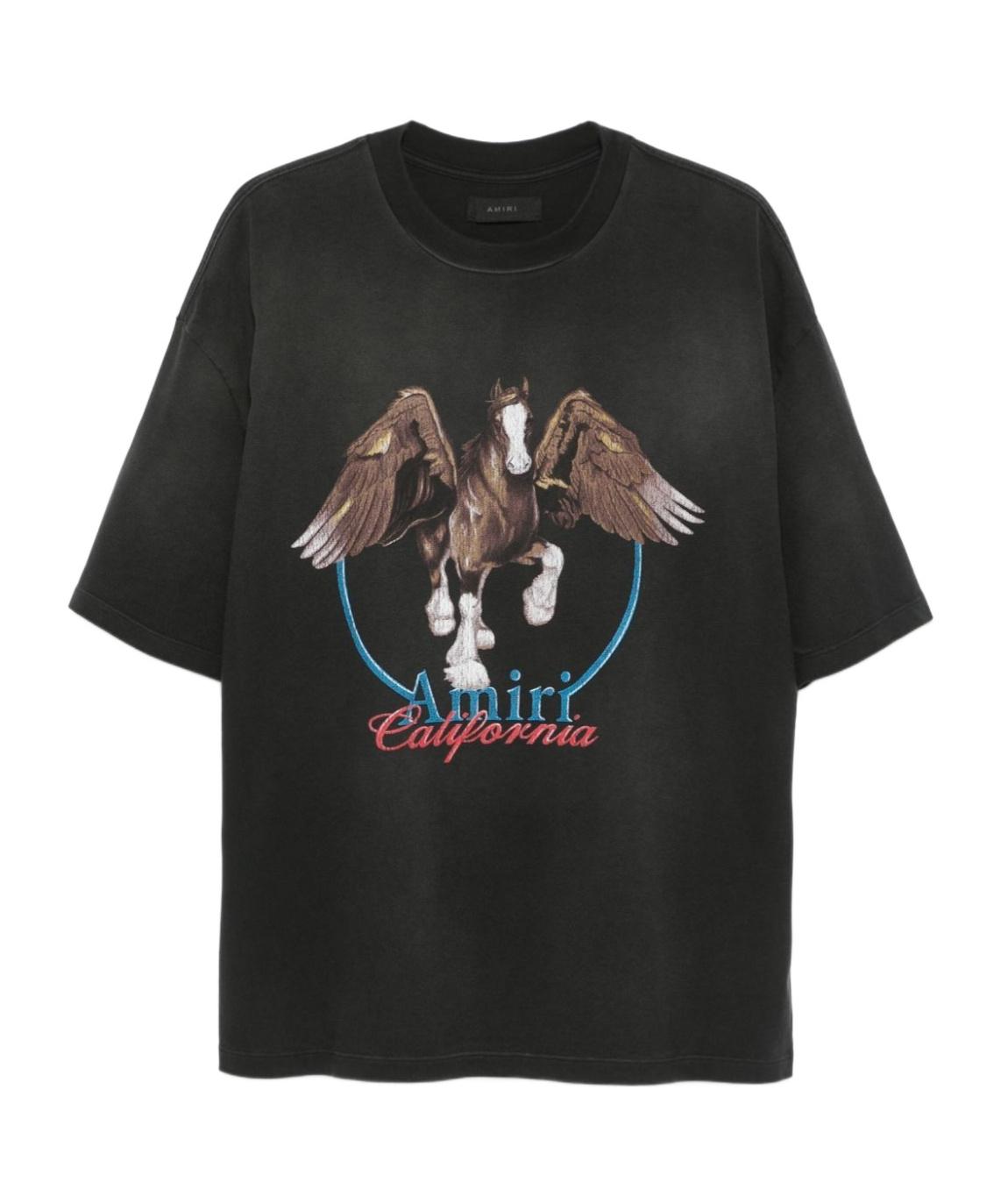 AMIRI Men's Vintage Wash Pegasus T-shirt T-shirt In Black Product Image