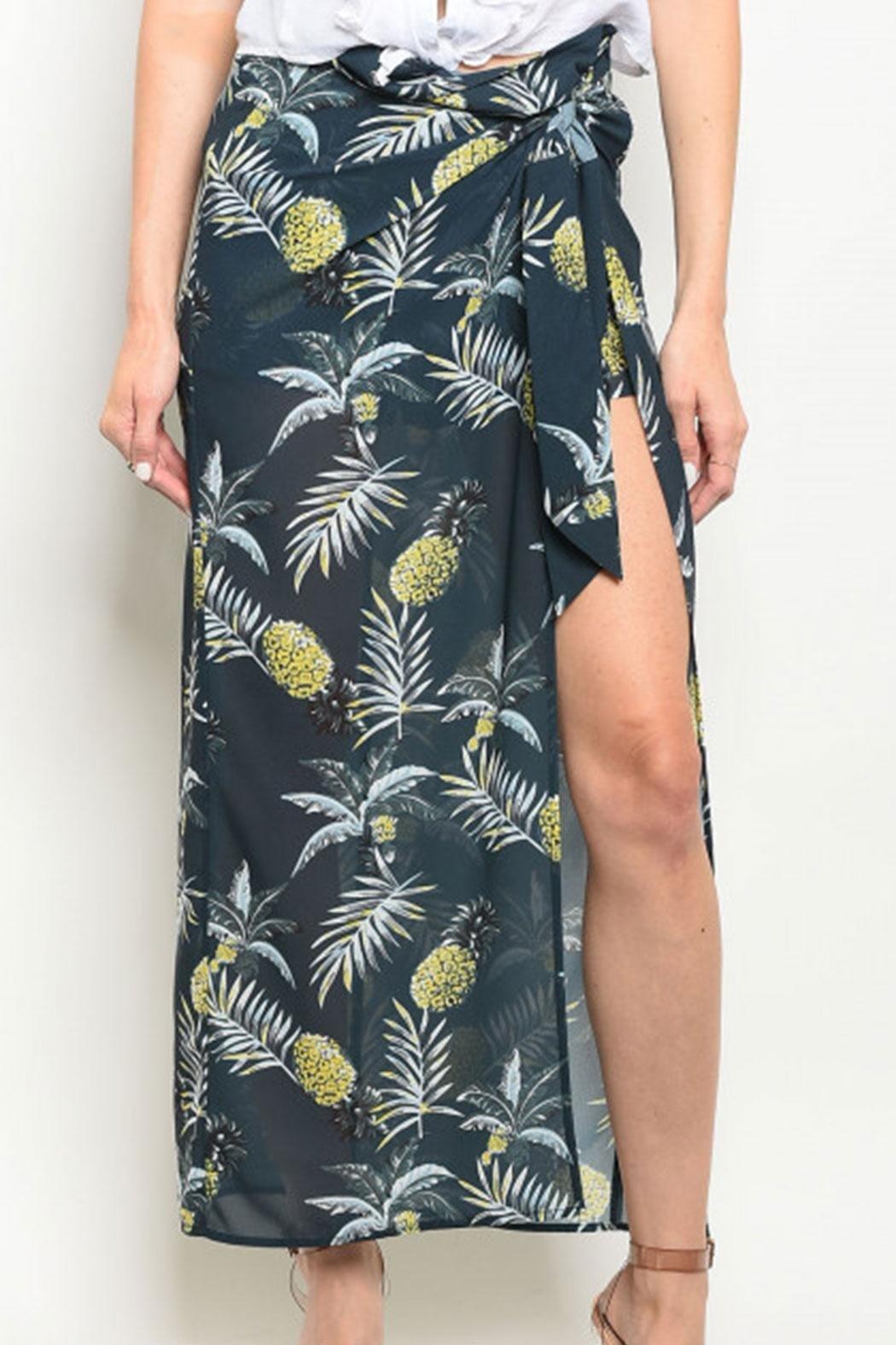 Navy/yellow P.A. Skirt Product Image