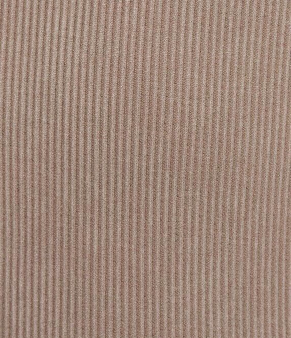 Moa Moa Mock Neck Long Sleeve Quarter Zip Top Product Image